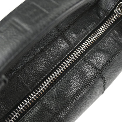Chanel 2003-2004 Black Caviar Skin Choco Bar Handbag