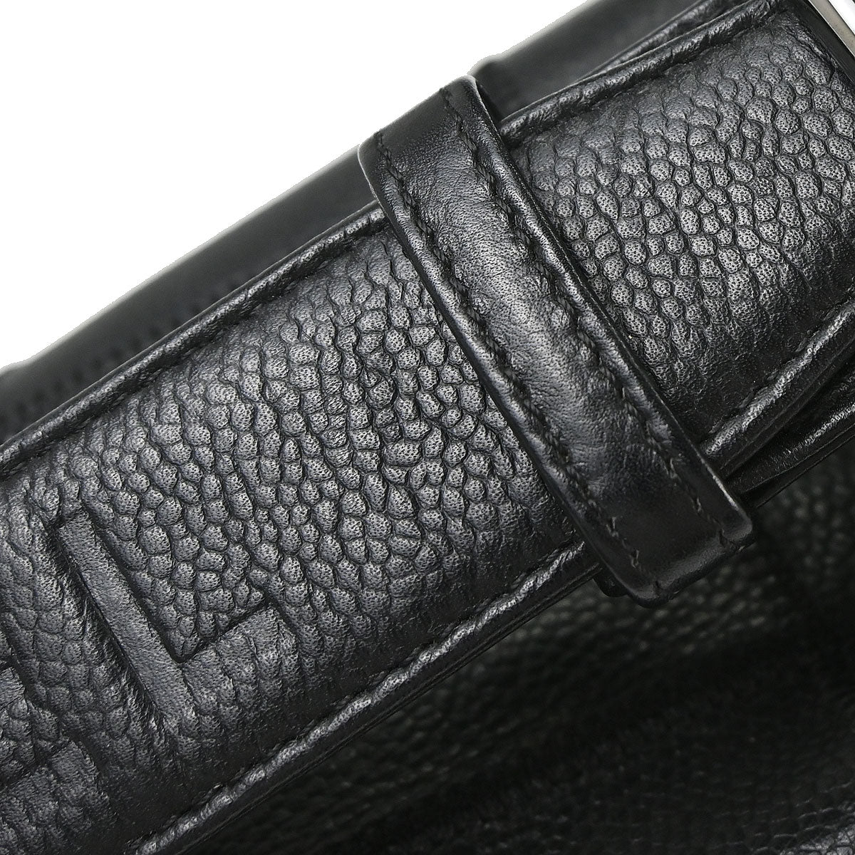 Chanel 2003-2004 Black Caviar Skin Choco Bar Handbag