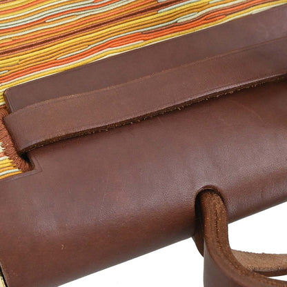 Hermes Brown Vibrato Toile Officier Herbag PM 2 in 1 Shoulder Handbag