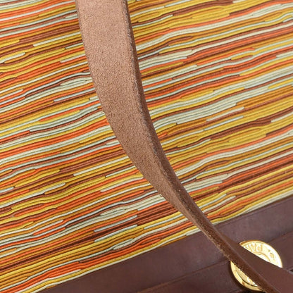 Hermes Brown Vibrato Toile Officier Herbag PM 2 in 1 Shoulder Handbag