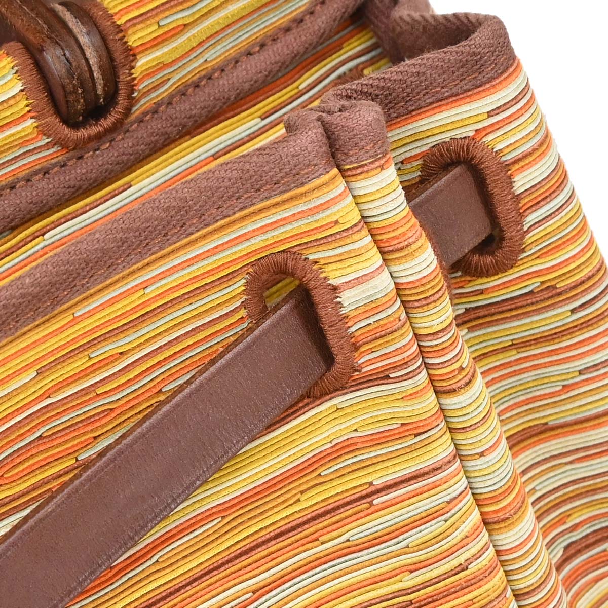 Hermes Brown Vibrato Toile Officier Herbag PM 2 in 1 Shoulder Handbag