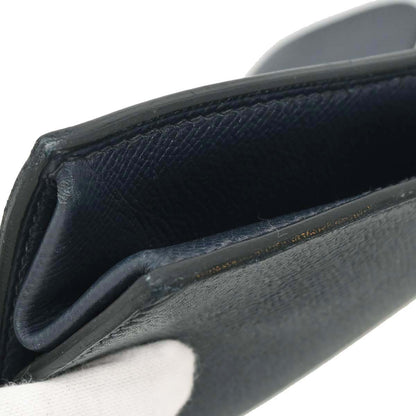 Hermes Navy Courchevel Sac a Depeches Clutch Bag