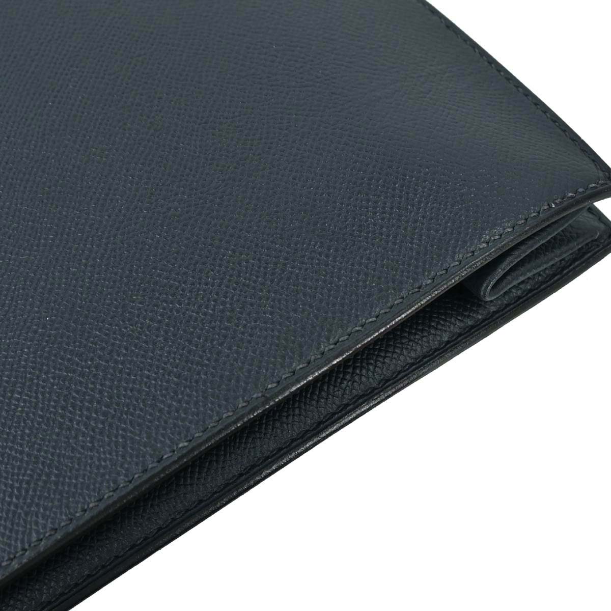 Hermes Navy Courchevel Sac a Depeches Clutch Bag
