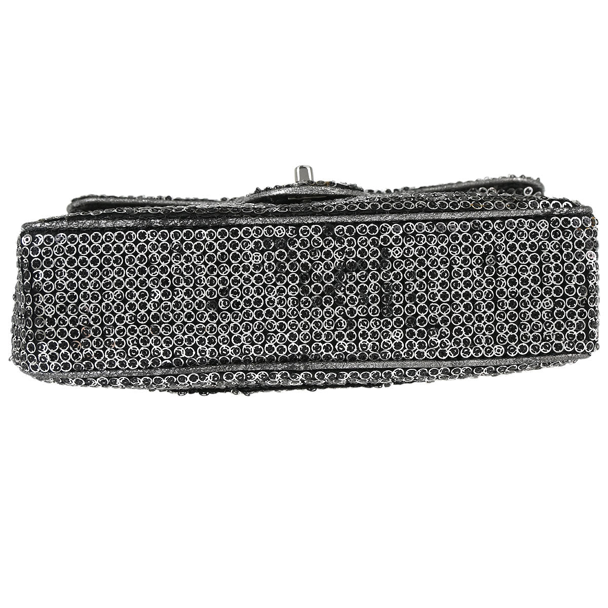 Chanel 2006-2008 Silver Sequins Shoulder Bag