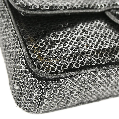Chanel 2006-2008 Silver Sequins Shoulder Bag