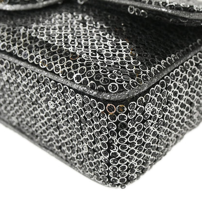 Chanel 2006-2008 Silver Sequins Shoulder Bag