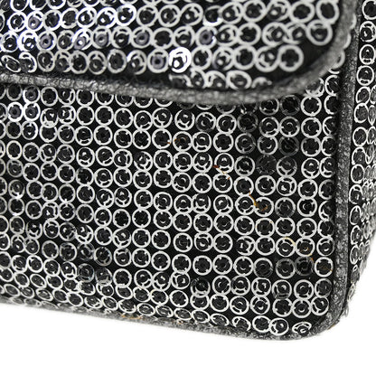 Chanel 2006-2008 Silver Sequins Shoulder Bag
