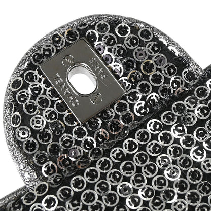 Chanel 2006-2008 Silver Sequins Shoulder Bag