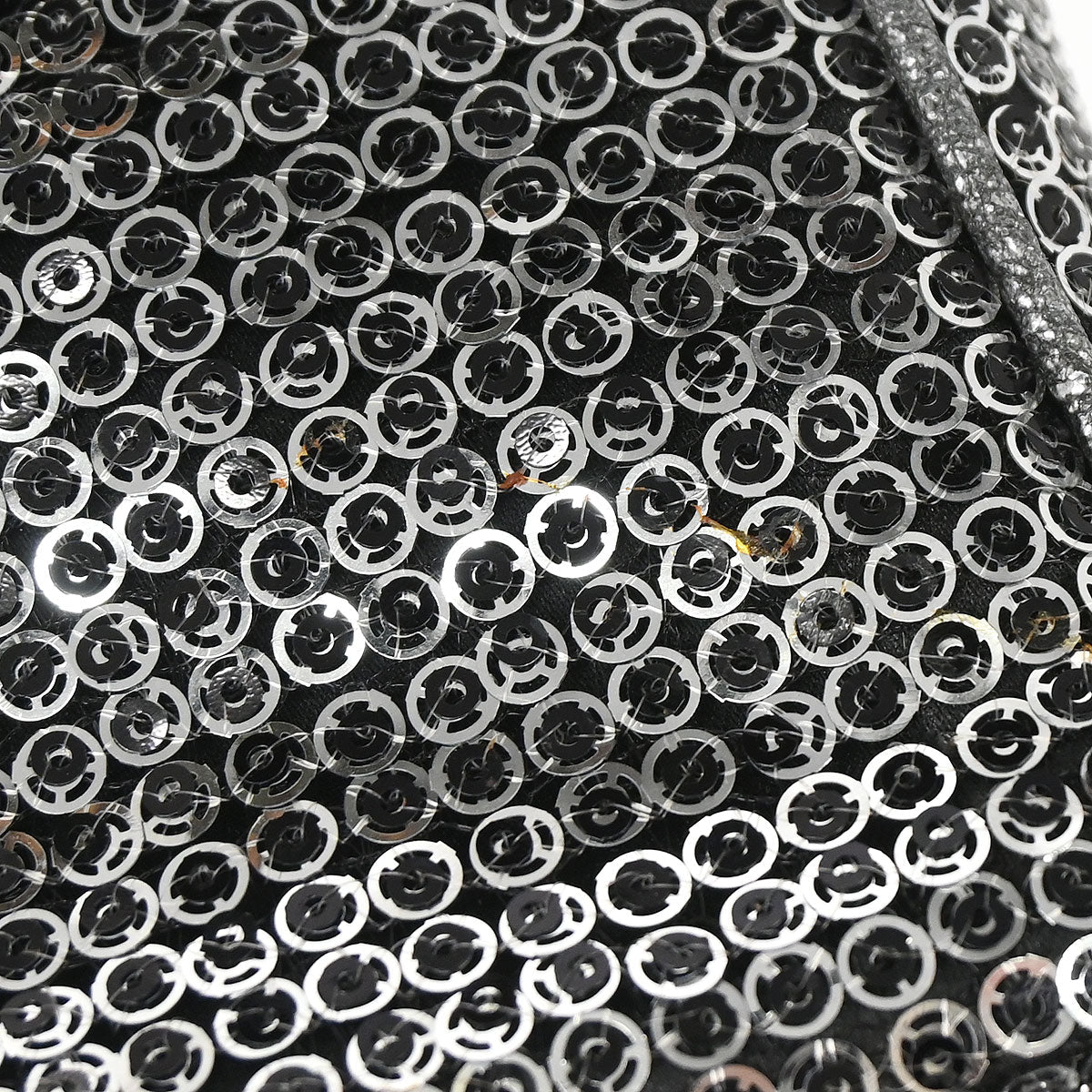 Chanel 2006-2008 Silver Sequins Shoulder Bag