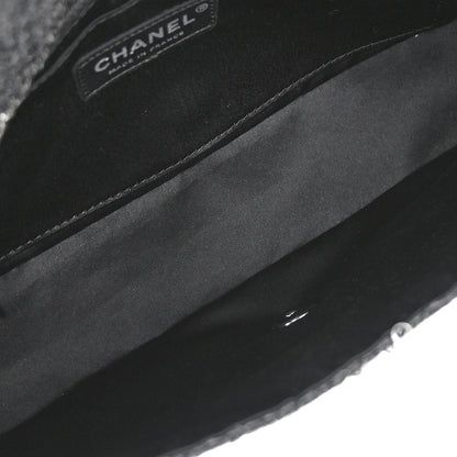 Chanel 2006-2008 Silver Sequins Shoulder Bag