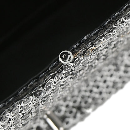 Chanel 2006-2008 Silver Sequins Shoulder Bag