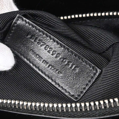 Saint Laurent * Black Python Sac de Jour 2way Shoulder Handbag