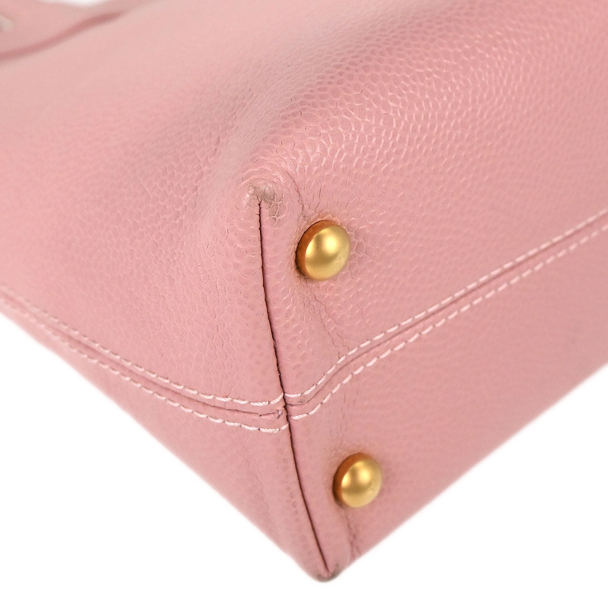 Chanel 2005-2006 Pink Caviar Skin Tote Handbag