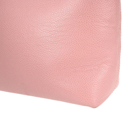 Chanel 2005-2006 Pink Caviar Skin Tote Handbag