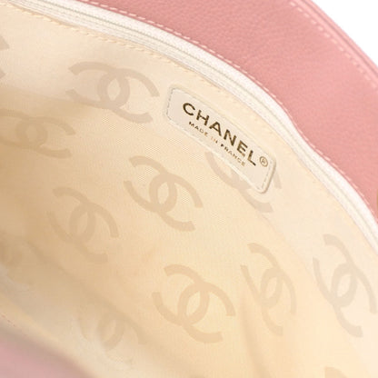 Chanel 2005-2006 Pink Caviar Skin Tote Handbag