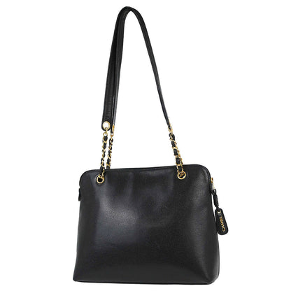 Chanel Black Caviar Skin Shoulder Bag
