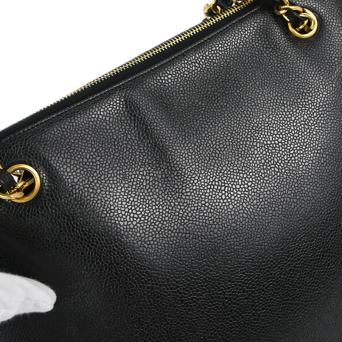 Chanel Black Caviar Skin Shoulder Bag