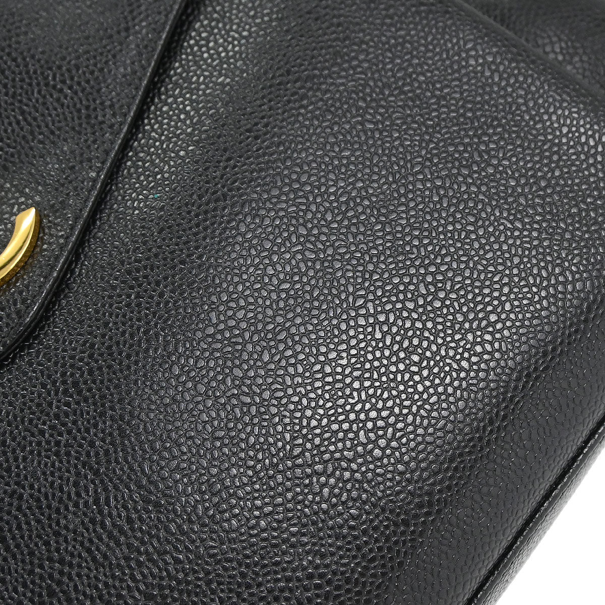Chanel Black Caviar Skin Shoulder Bag
