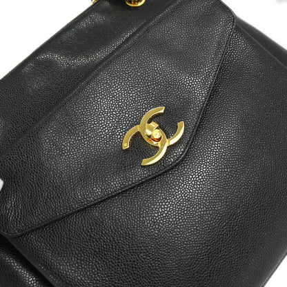 Chanel Black Caviar Skin Shoulder Bag