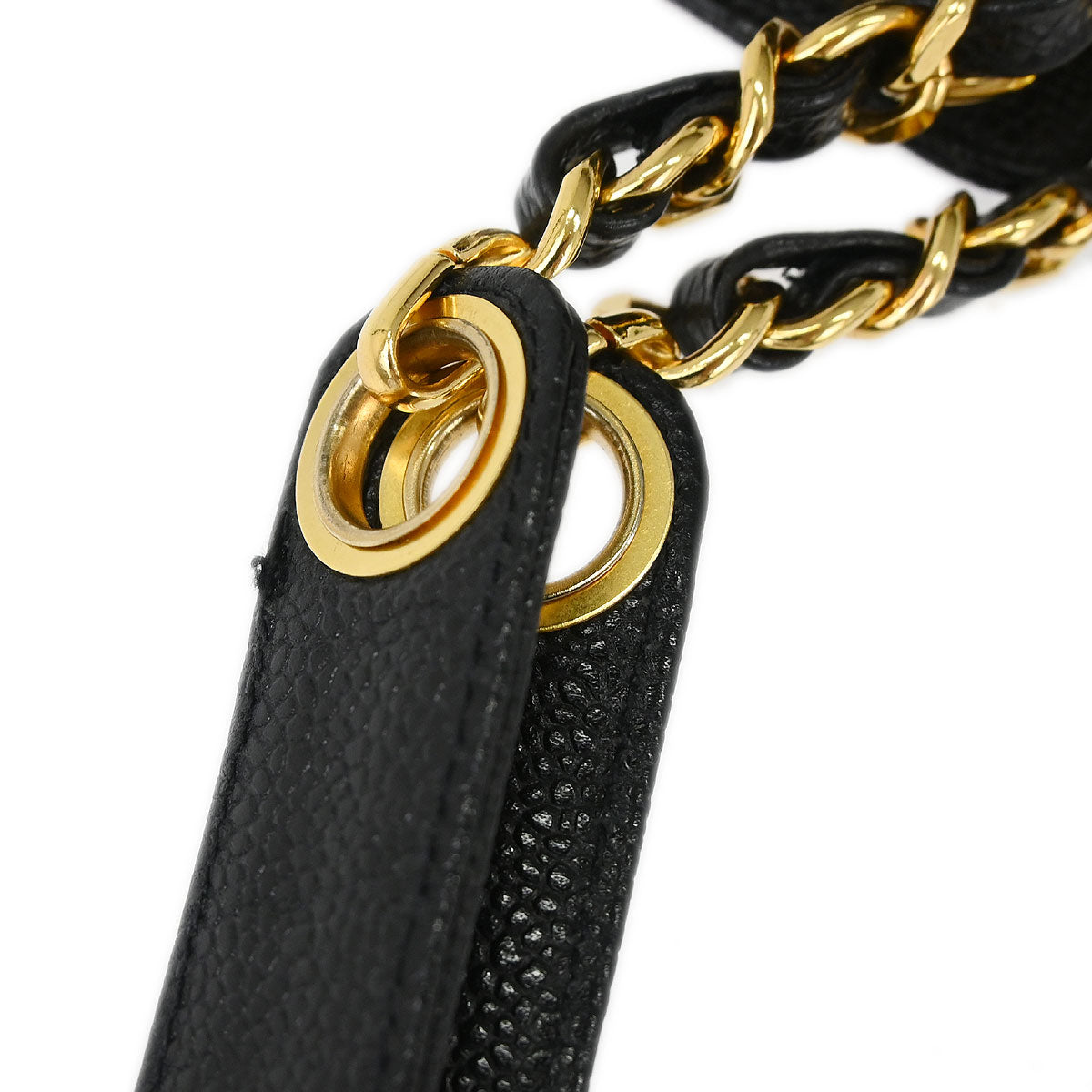 Chanel Black Caviar Skin Shoulder Bag