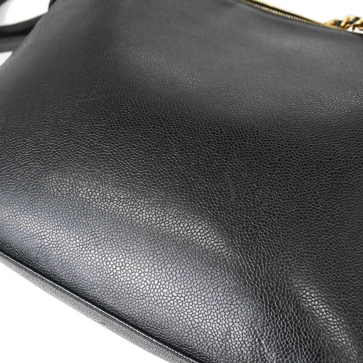 Chanel Black Caviar Skin Shoulder Bag