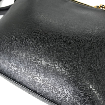 Chanel Black Caviar Skin Shoulder Bag