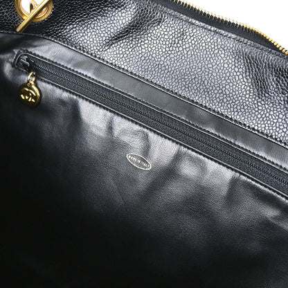 Chanel Black Caviar Skin Shoulder Bag