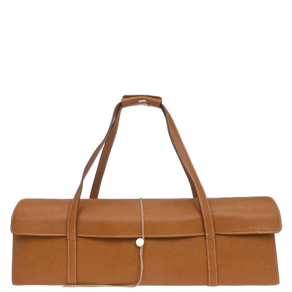 Hermes Gold Togo Musical Instrument Case Handbag