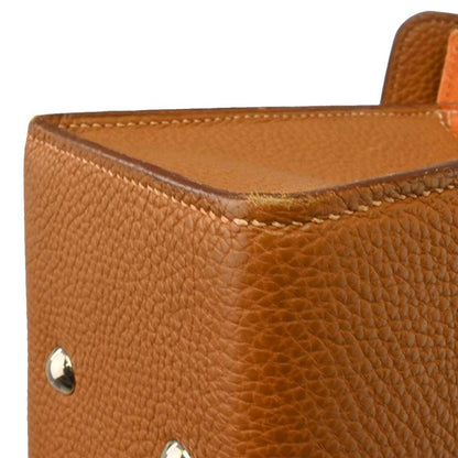 Hermes Gold Togo Musical Instrument Case Handbag