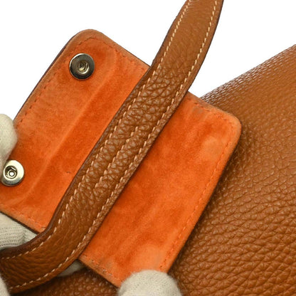 Hermes Gold Togo Musical Instrument Case Handbag