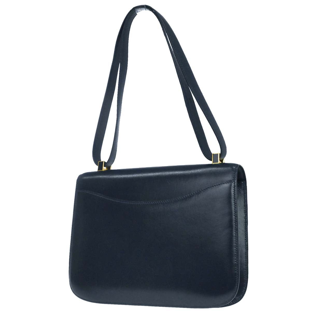 Hermes Navy Box Calf Constance 23 Shoulder Bag