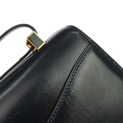 Hermes Navy Box Calf Constance 23 Shoulder Bag