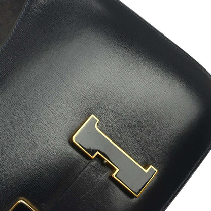 Hermes Navy Box Calf Constance 23 Shoulder Bag