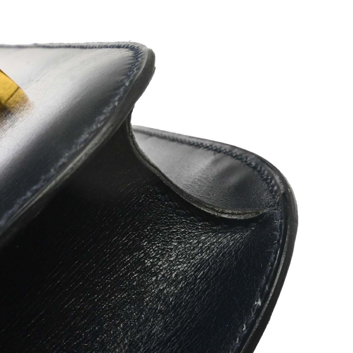 Hermes Navy Box Calf Constance 23 Shoulder Bag