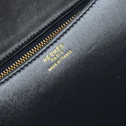 Hermes Navy Box Calf Constance 23 Shoulder Bag