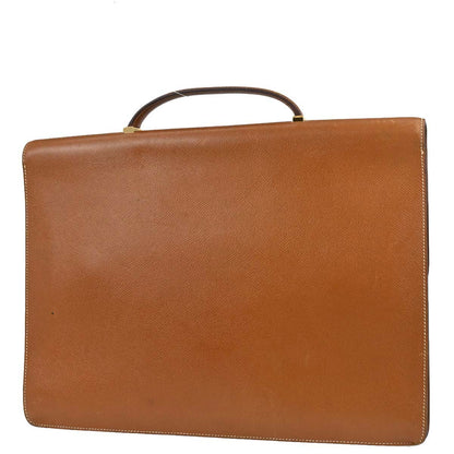 Hermes Gold Courchevel Danube 38 Briefcase Handbag