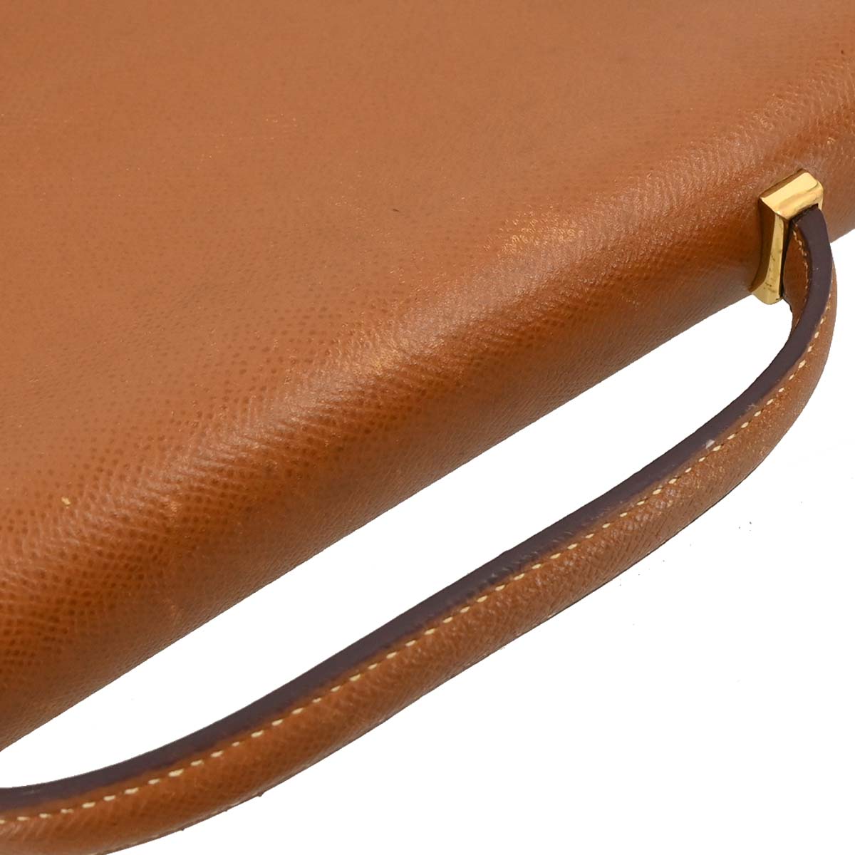 Hermes Gold Courchevel Danube 38 Briefcase Handbag