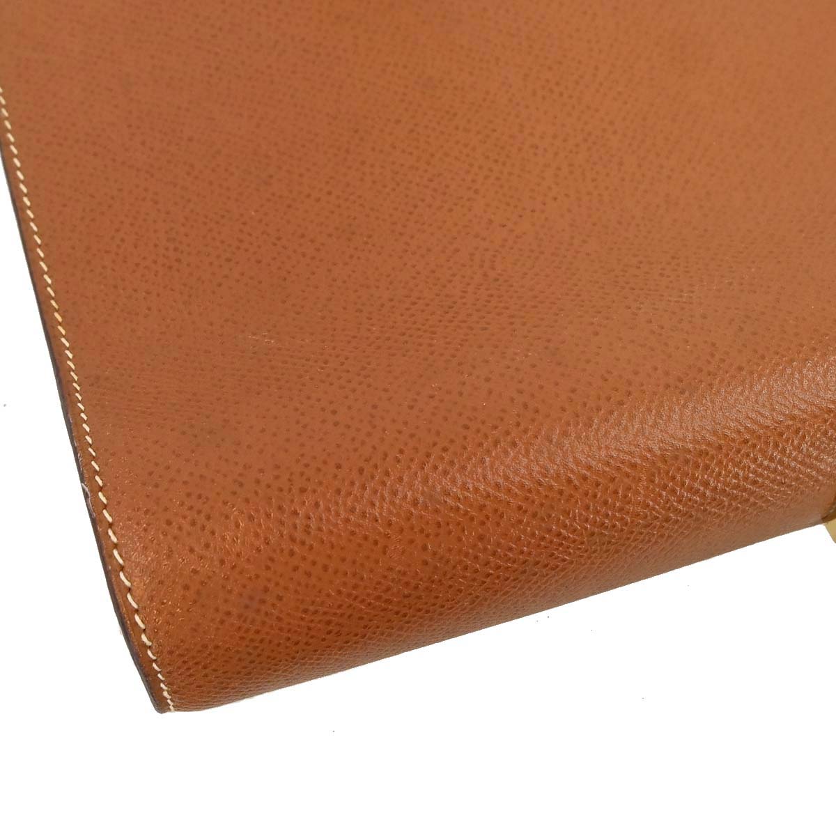 Hermes Gold Courchevel Danube 38 Briefcase Handbag