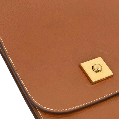 Hermes Gold Courchevel Danube 38 Briefcase Handbag