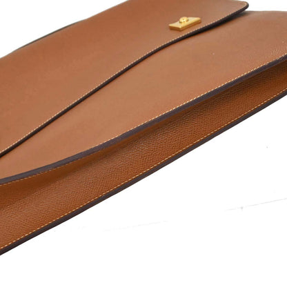 Hermes Gold Courchevel Danube 38 Briefcase Handbag