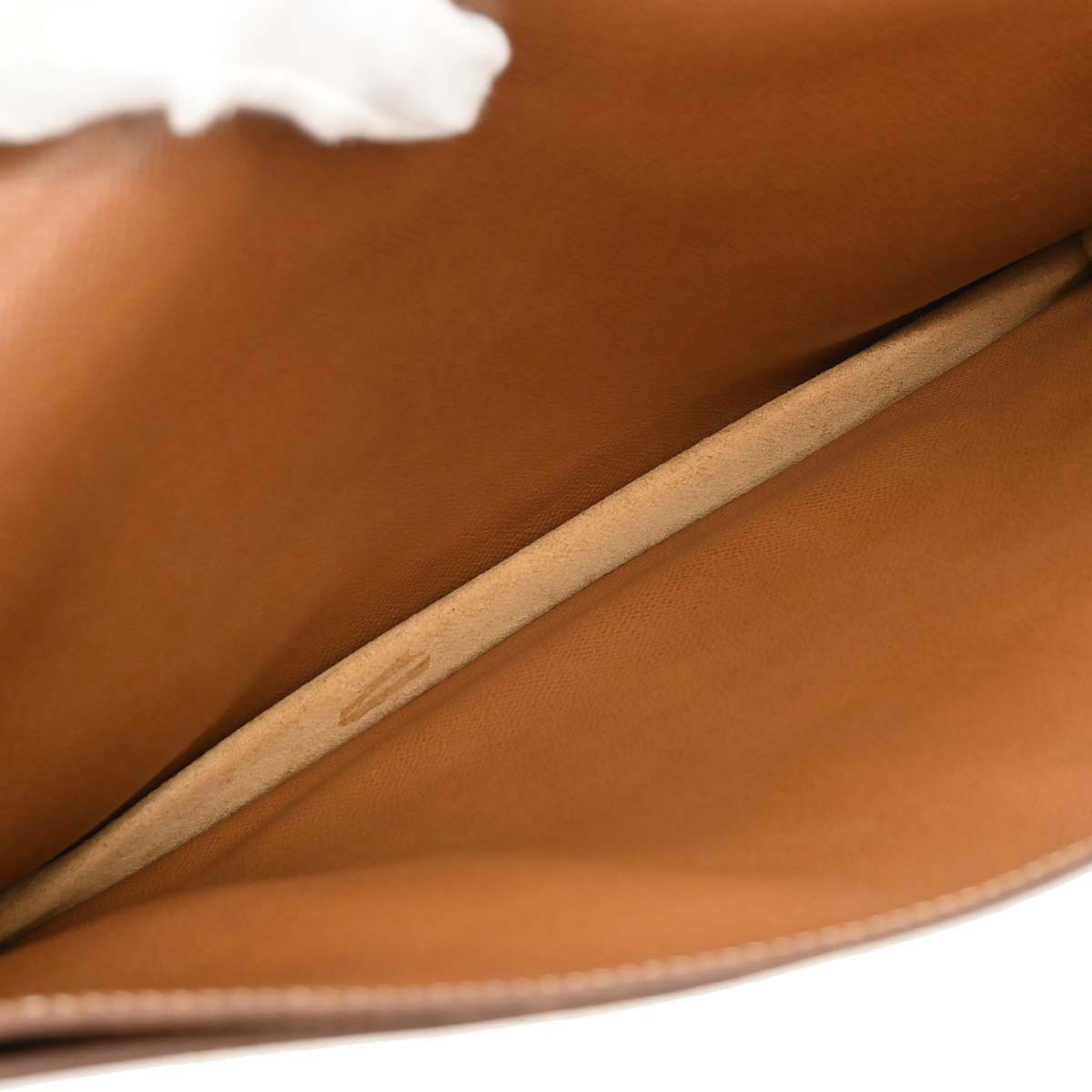 Hermes Gold Courchevel Danube 38 Briefcase Handbag