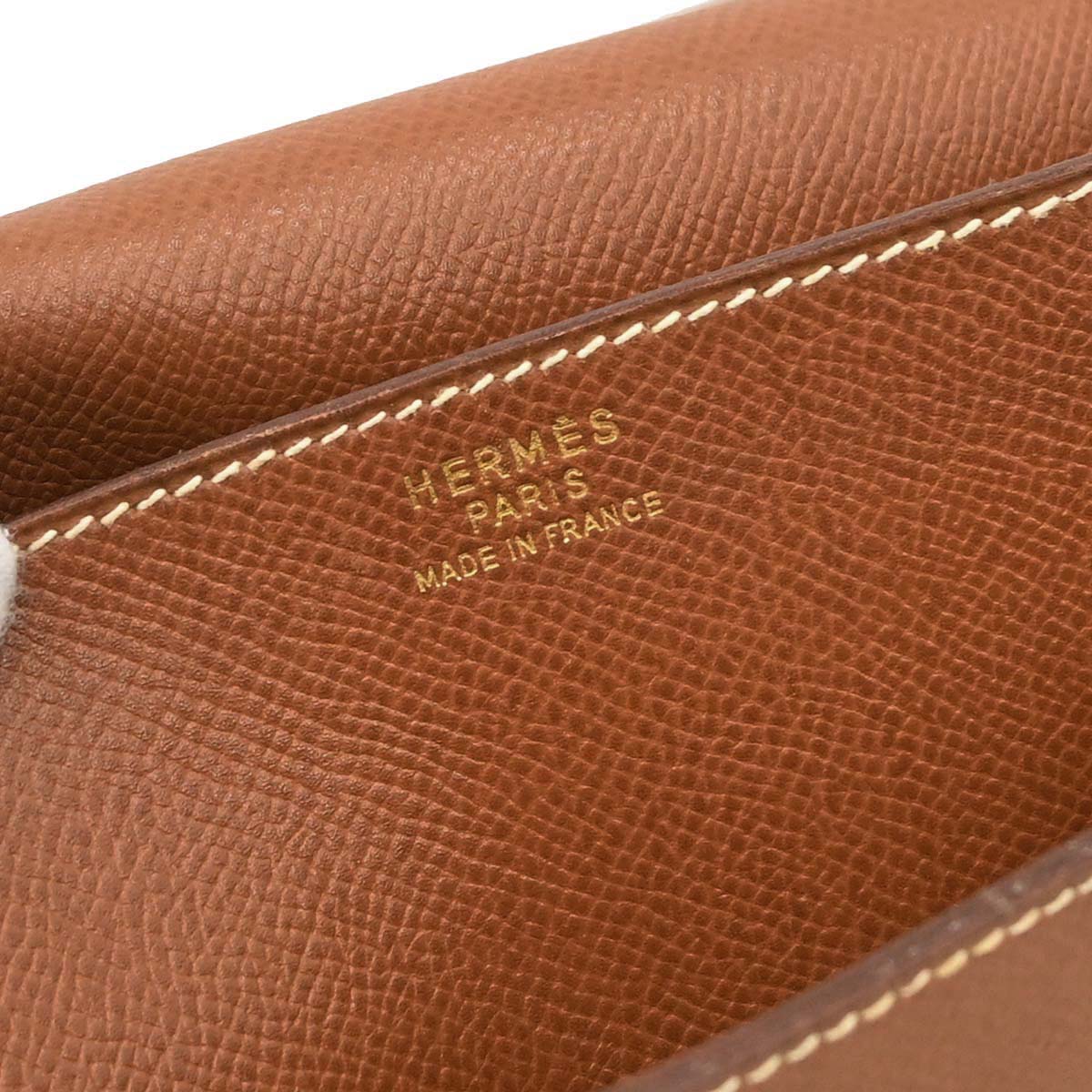 Hermes Gold Courchevel Danube 38 Briefcase Handbag