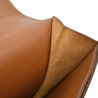 Hermes Gold Courchevel Danube 38 Briefcase Handbag