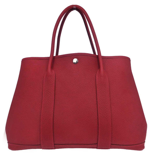 Hermes Rouge Grenat Negonda Garden Party 36 PM Tote Bag