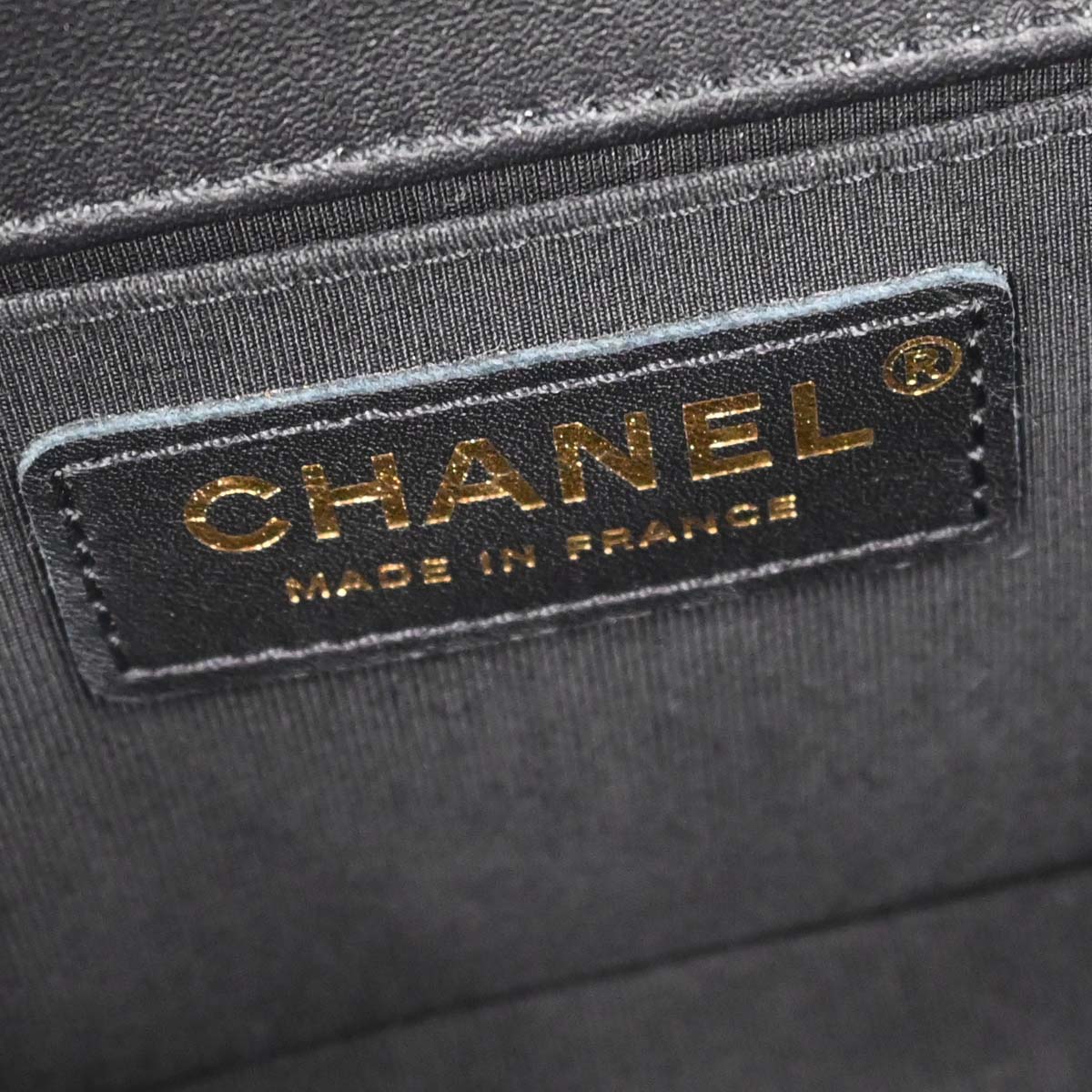 Boy Chanel Black Lambskin Chevron Small Chain Shoulder Bag