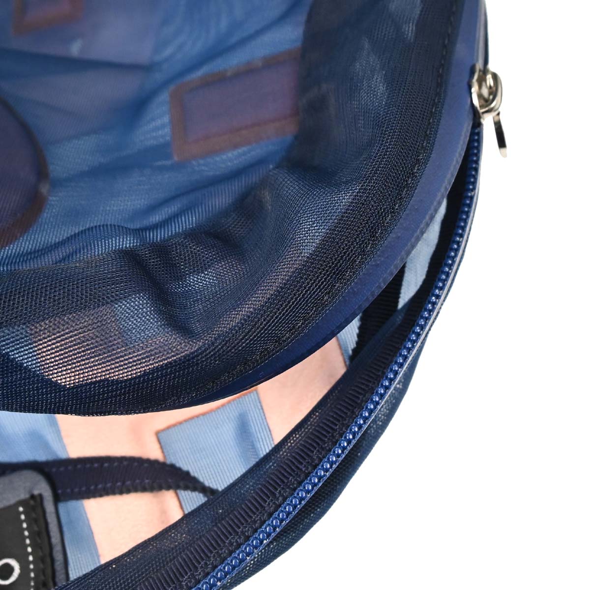 Chanel 2019 Blue Nylon Mesh Doudoune Logo Backpack