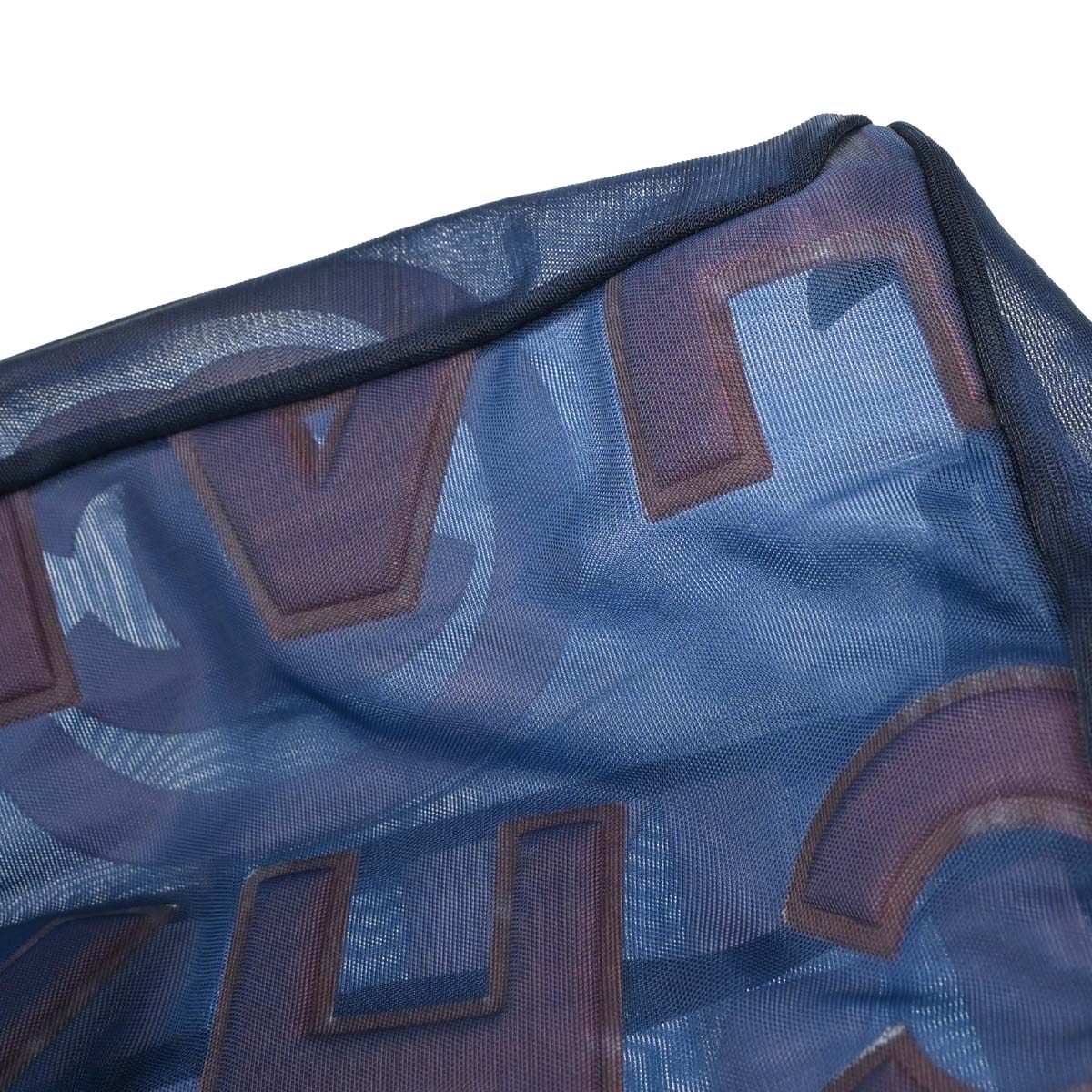 Chanel 2019 Blue Nylon Mesh Doudoune Logo Backpack