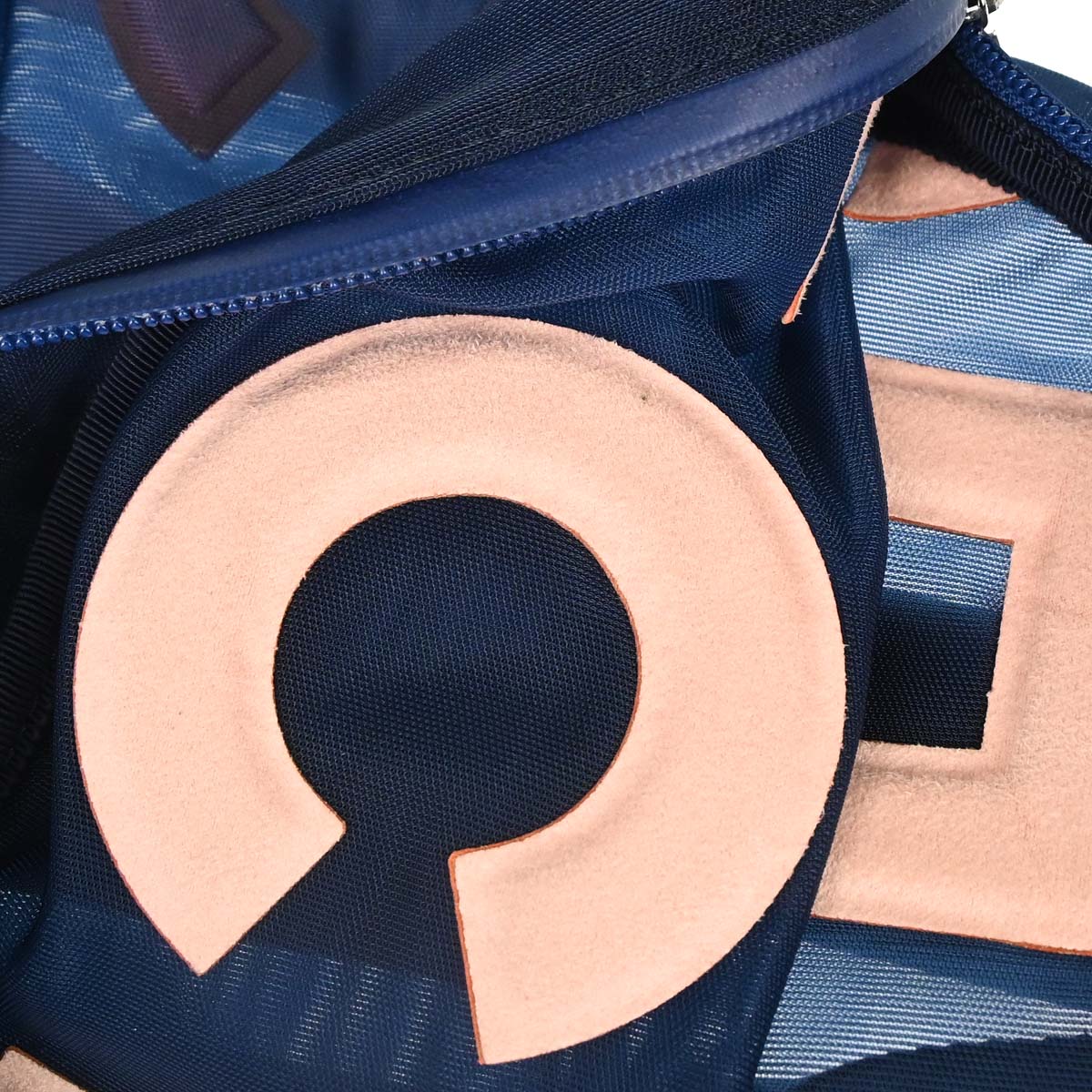 Chanel 2019 Blue Nylon Mesh Doudoune Logo Backpack
