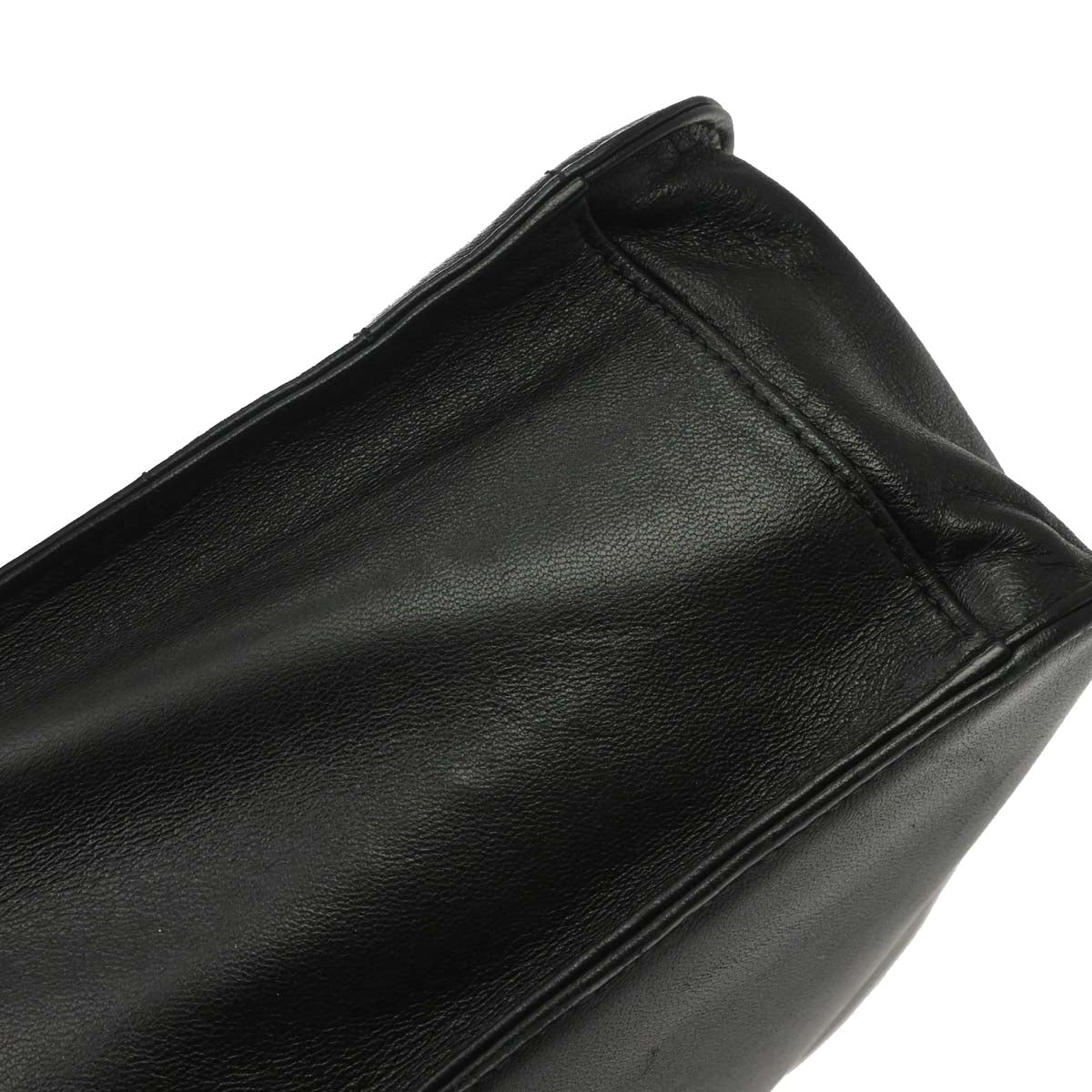 Chanel Black Lambskin Choco Bar Tote Handbag