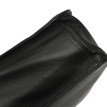 Chanel Black Lambskin Choco Bar Tote Handbag